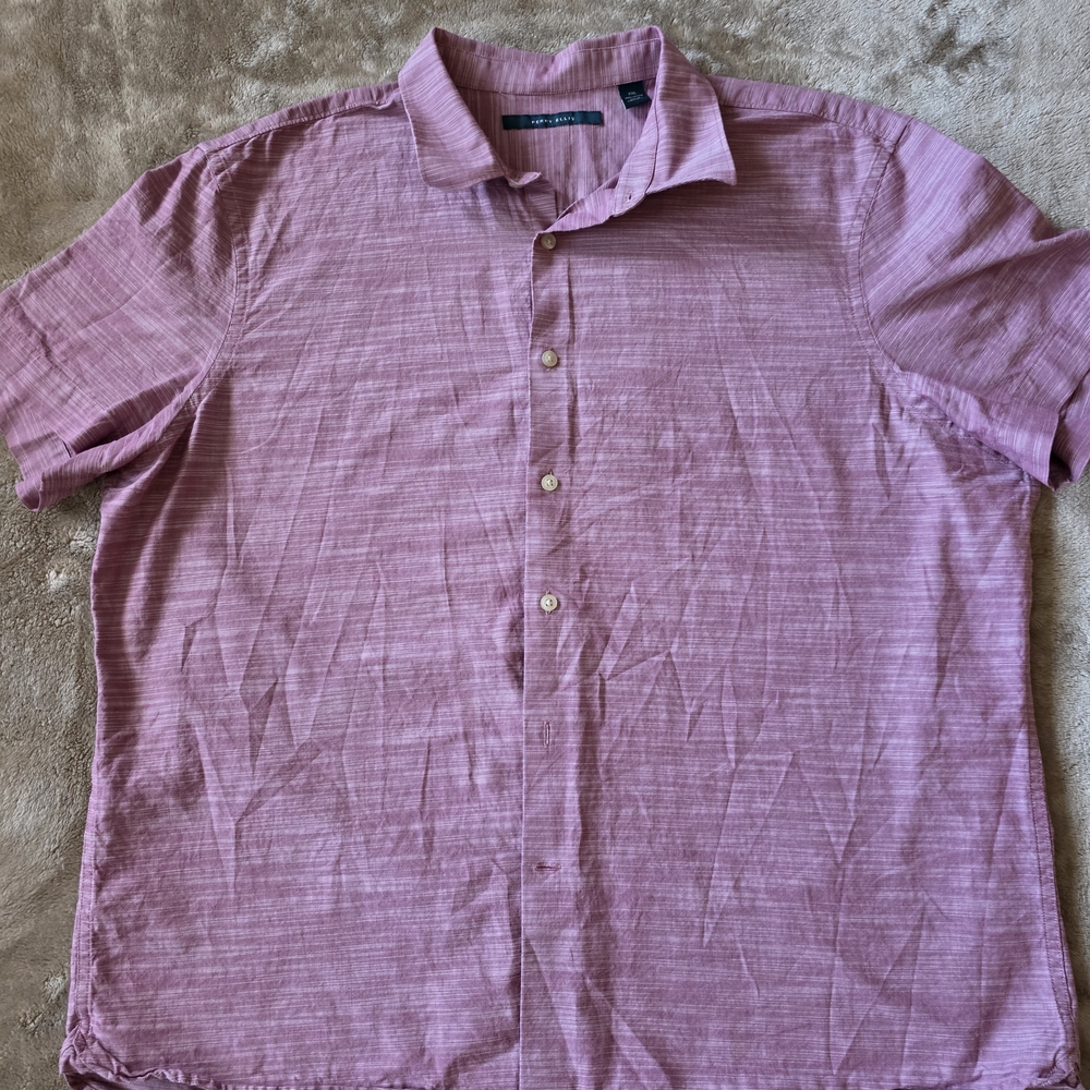 Perry Ellis Pink Casual Button Down Shirt, Size‎ XXL